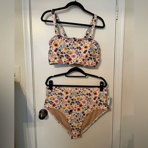 Old Navy Floral Two-Piece Bathing Suit